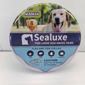 Sealuxe Collar for Large Dogs Over 18lbs 8 Months Protection 2 Collars